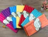 Ultra-fine fiber color base wide color stripe dishwashing cloth mixed color mixed style 38x63.5 cm details Picture
